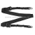 Ремень оружейный с резинками черный