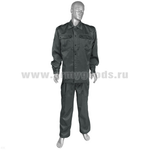 Костюм лет. ст/обр (на кнопках) серый