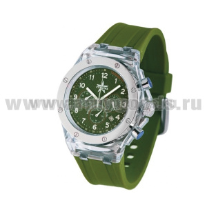 Часы наручные кварцевые "Спецназ" (серия "Атака") Спецназ (звезда) (цвета циферблата и ремешка в ассортименте)