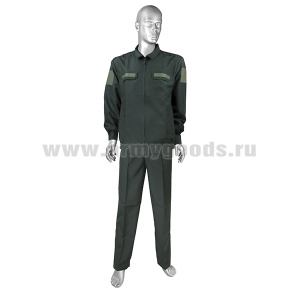 Костюм лет. Росгвардия офисный цвет "Сосна" дл/рукав (ткань "габардин") 