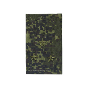 Ф/пог. "русская цифра" вышит. оливк. (ст. лейтенант) на липучке (пластик)