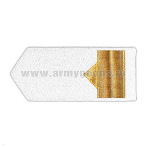 Погоны реч.фл. (жестк., галун) белые: 10 катег.