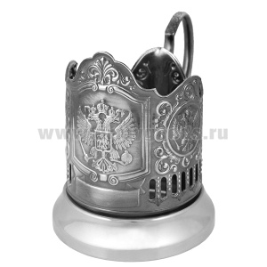 Подстаканник никелированный Герб РФ