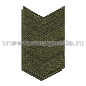 Нашивки вышит. (оливк. фон, оливк. вышивка) для контрактников 17 год (на липучке)