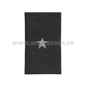 Ф/пог. черные вышит. серым (майор)