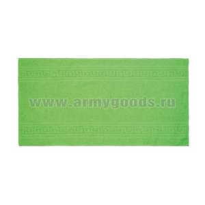Пол-це махровое однотонное (35х70 см) цвет салатный