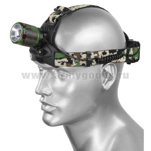 Фонарь налобный (дальность свечения 1000 м) с зарядкой от USB (FA-002M/FA-003M-P50)