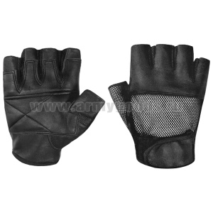 Перчатки кожаные обр/пал (верх-сетка черная) 671/Н 18Ч