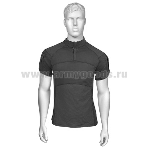Рубашка поло тактическая "Комбат" кор/рук черная