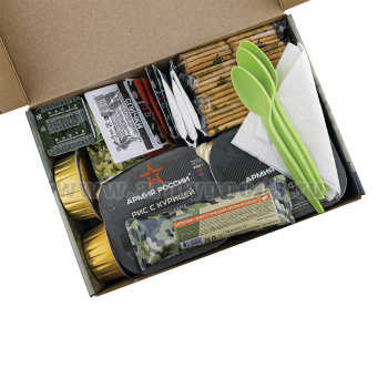 Сухпаек Армейские будни Солдатский (КНПС-У) срок годности до 05.2026