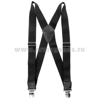 Подтяжки рифленые "Ратник" черн.