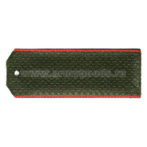 Погоны оливк. красн. кант