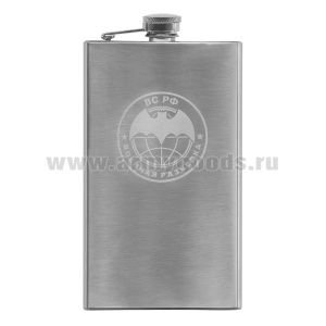 Фляга нерж/ст с лазерной гравировкой Военная разведка (8, 9 или 10 OZ;  240, 270 или 300 мл)