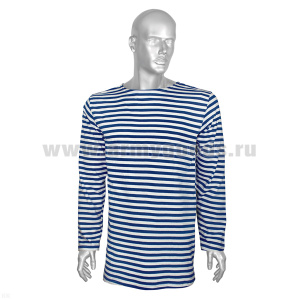 Тельняшка лет. х/б кулирка синяя р-ры с 62