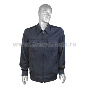 К. жакет форм. п/ш (на молнии) Мужской серо-синий 