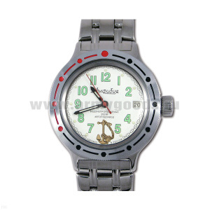 Часы наручные механич. "Амфибия" (водонепроницаемые 200 м, автоподзавод, противоударные)