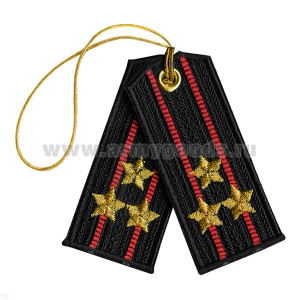 Брелок вышитый Погончики МП (полковник)
