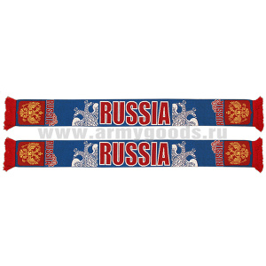 Шарф п/ш Russia (двуглавый орел)