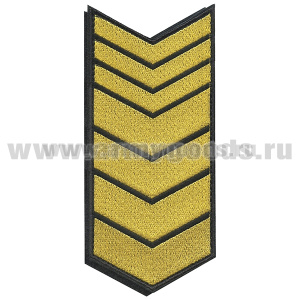 Нашивки вышит. (черн. фон, желт. вышивка) для контрактников 23 год (на липучке)