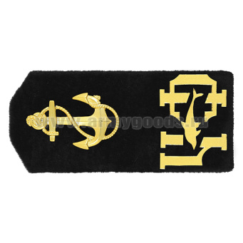 Погоны ДМБ ЧФ (трапеция) с дельфином и якорем