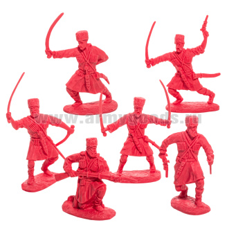 Набор игрушек пластмассовых "Терские казаки" (фигурки 6 шт) арт. 12083