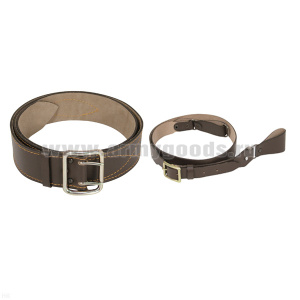 Портупея офиц. кожаная коричневая (офиц. ремень и плечевой ремешок)