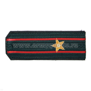 Погоны МВД серые (без канта) с 2 красн. просв., вышит. канителью (майор)