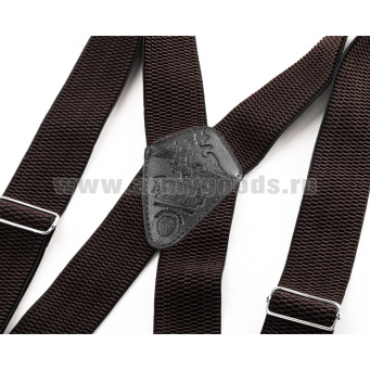 Подтяжки рифленые "Ратник" коричневые