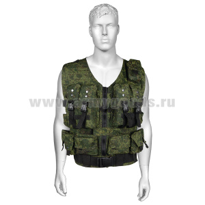 Жилет разгрузочный тактический Армейский "русская цифра" (х/б Rip-Stop)