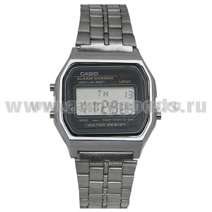 Часы наручные электронные Casio (водонепроницаемые) мет. серебряного цвета