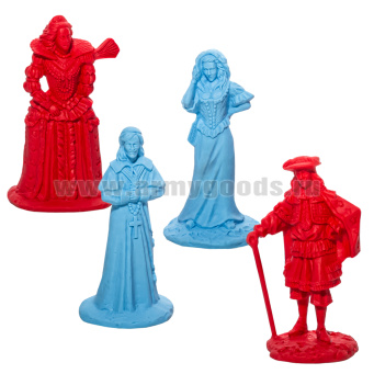 Набор игрушек пластмассовых "Мушкетеры и Королевский двор" (фигурки 10 шт) арт. 12080