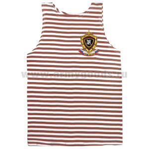 Майка-тельняшка кулирка краповая вышитая ВВ МВД (Грифон)