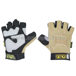 Перчатки с обр/пал тактические Mechanix Wear M-Pact с накладками из термопластичной резины Бежевые
