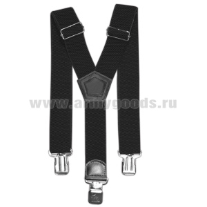 Подтяжки рифленые черн.