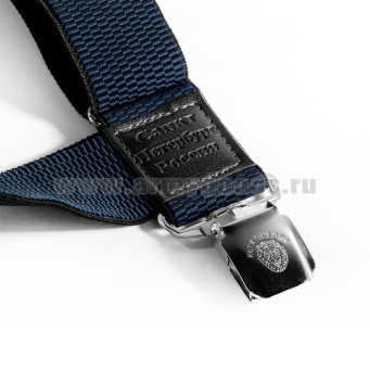 Подтяжки рифленые "Ратник" синие