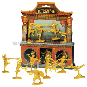 Набор игрушек пластмассовых "Воины монастыря Шаолинь" (фигурки 7 шт) арт. 12072