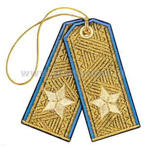 Брелок вышитый Погончики ВДВ парадные (генерал-майор)