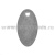 Жетон овал. (нерж. ст.) пустой