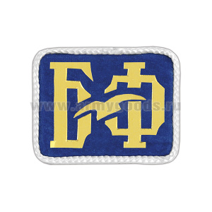 Погончики БФ (на васильковом фоне) с белым шелковым кантом