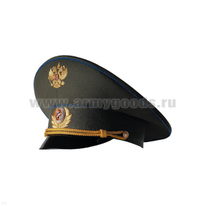 Фуражка Машинная вышивка ФСБ ст/обр оливковая с вас. кантом