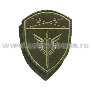 Шеврон вышит. Росгвардия Уральский ВО (ОМОН территориальных органов) полевой на липучке