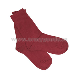 Термоноски красные тонкие (А008) 100% полипропилен (Юнармия)
