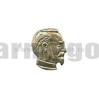 Значок мет. Дзержинский (голова на пимсе) h=1.4 см