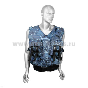 Жилет разгрузочный тактический ОМОН "кукла" серая (ткань "оксфорд")