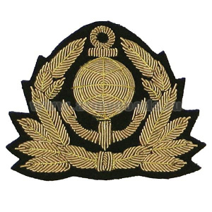 Кокарда канит. лат. Морской флот (глобус, 8 листиков, без звезды)