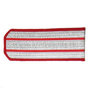 Погоны казачьи серебристые с красн. кантом с 2 красн. просв.