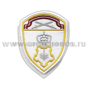 Шеврон вышит. Росгвардия Северо-Западный ВО (ВОХР) белый на липучке