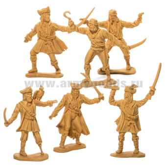 Набор игрушек пластмассовых "Пираты" (фигурки 6 шт) арт. 12086