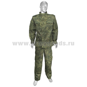 Костюм лет. Полевой ВКБО (на молнии) Rip-Stop (расцветка "русская цифра", ткань ГОСТ "Елочка") Чайковский текстиль р-ры с 40 по 60