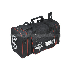 Сумка складная (твердая ткань) малая 30 л черная Полиция